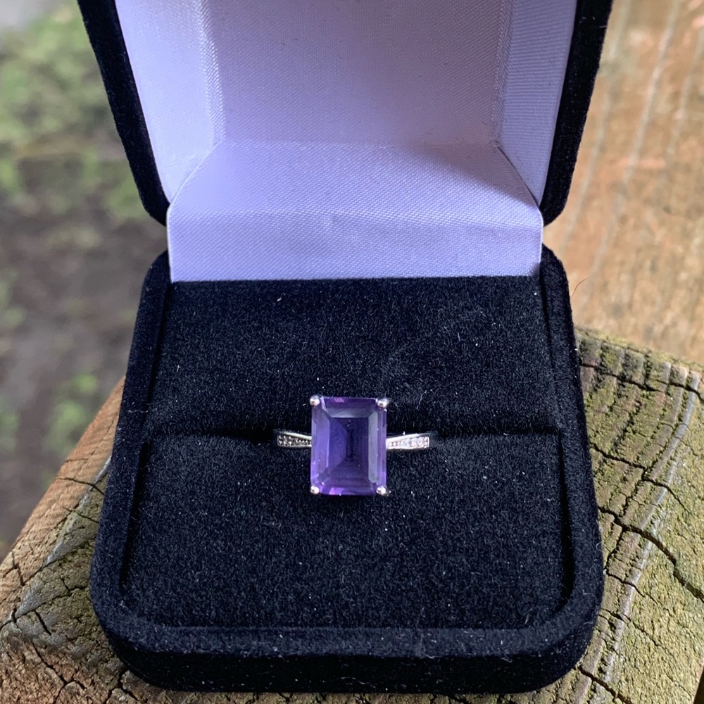 STERLING SILVER AMETHYST - Picture 4 of 12